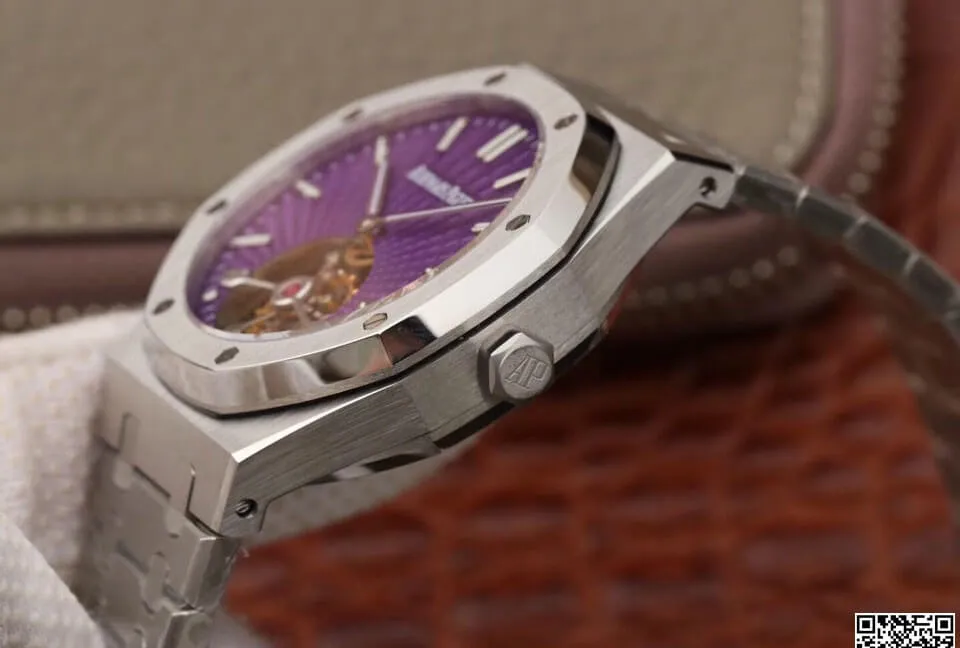 Audemars Piguet Royal Oak Tourbillon 26522ST.OO.1220ST.01 JF Factory 1:1 Best Edition Replica Watch Purple Dial